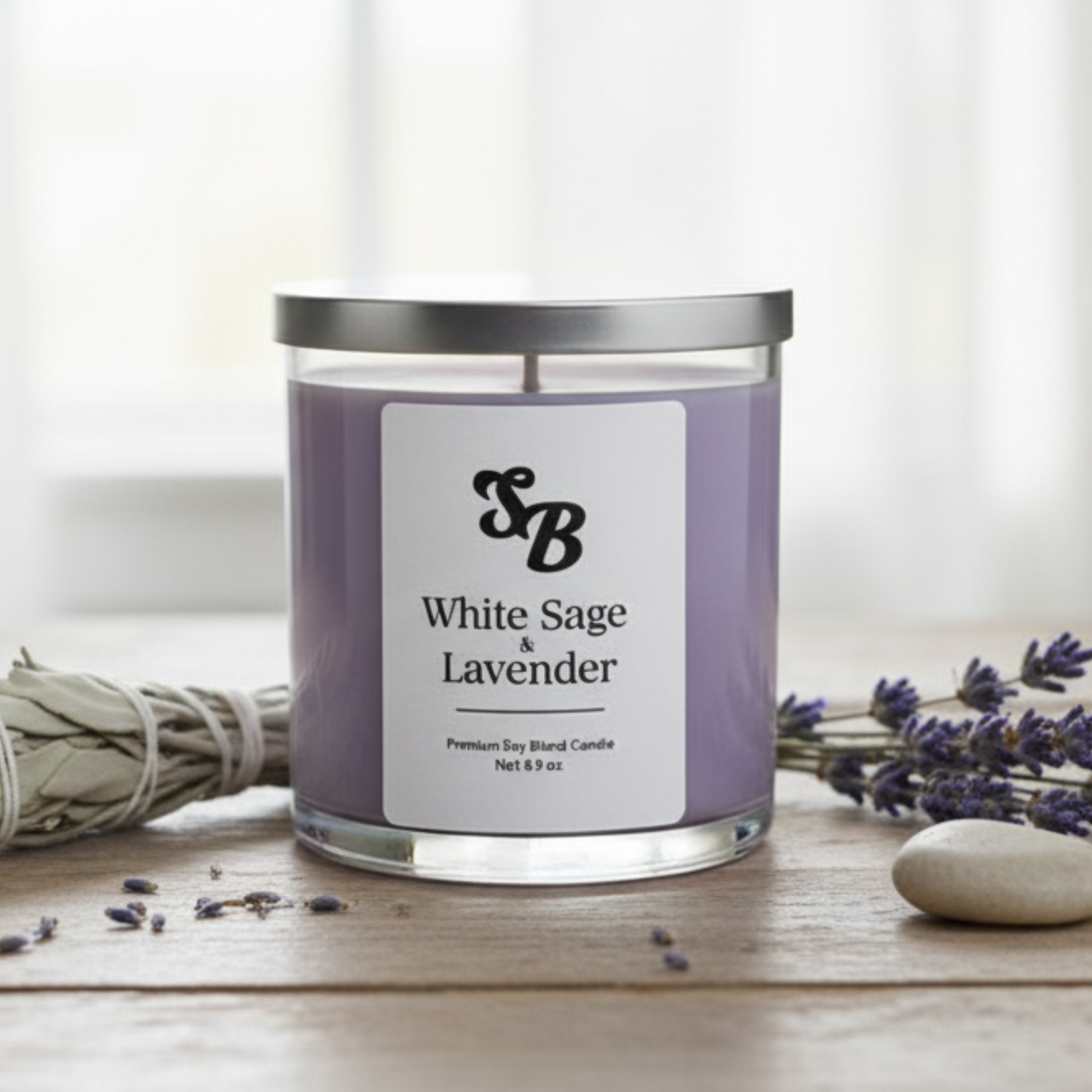 White Sage & Lavender Candle